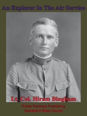 cover image of An Explorer in the Air Service
